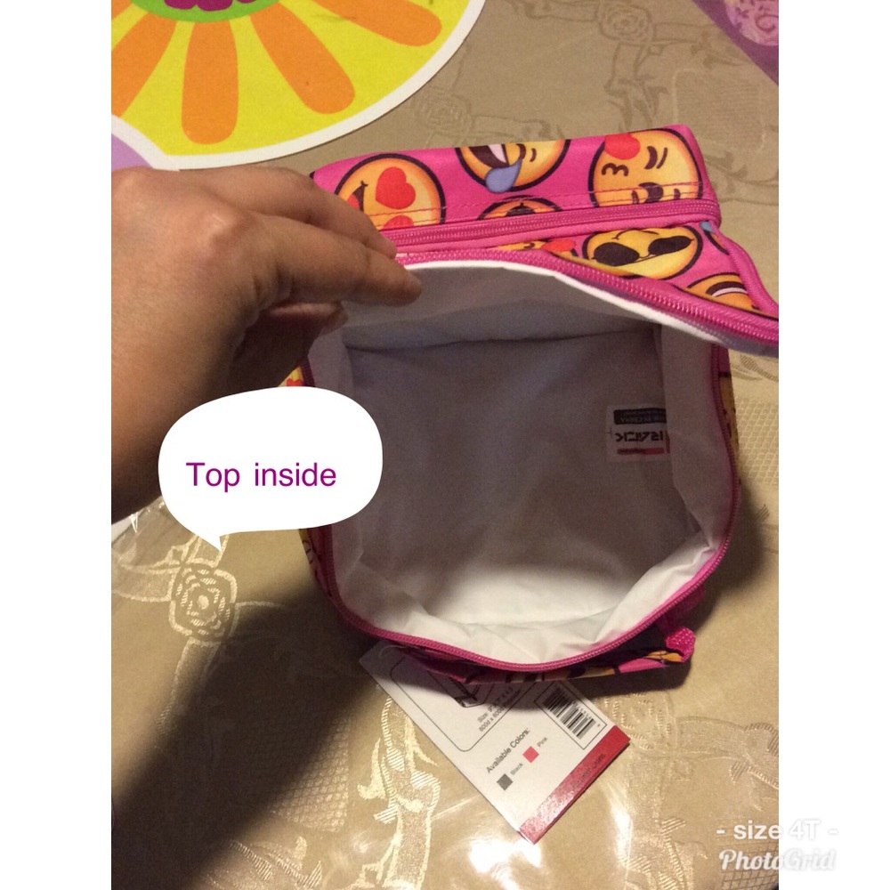 3 for $20 Hot Pink Emoji lunch box insulated - Picture 4 of 7